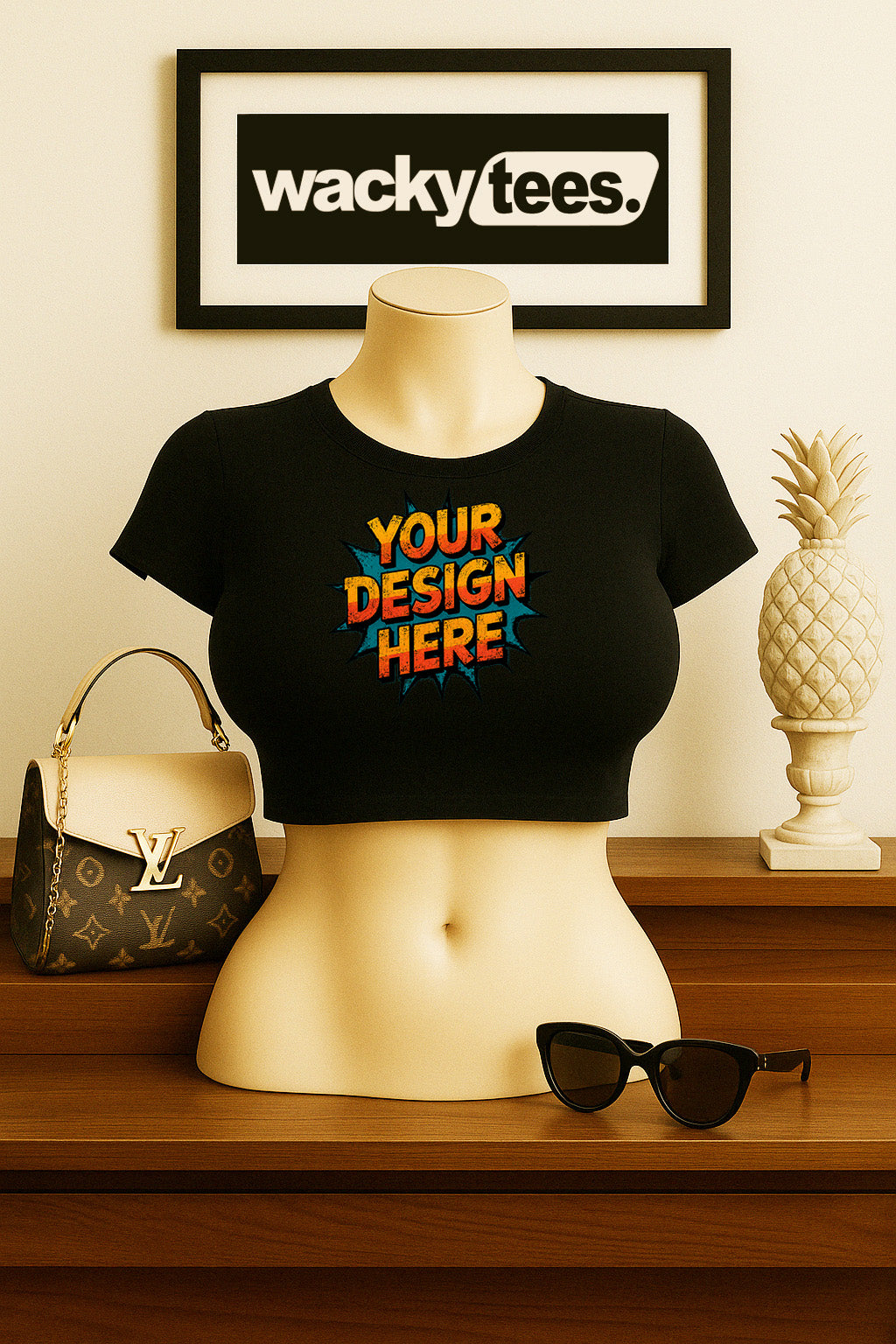 Your Custom Design - Logo - Portrait - Text - Artwork Digitally Printed Premium Graphic Tee Shirt
