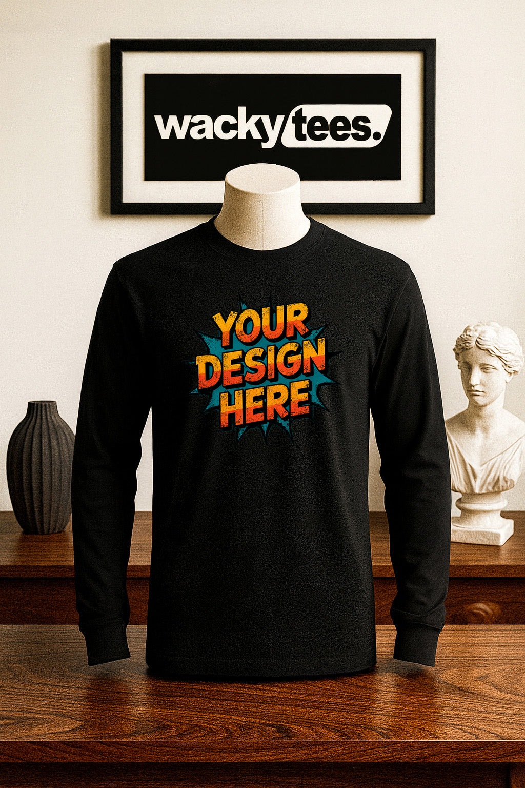 Your Custom Design - Logo - Portrait - Text - Artwork Digitally Printed Premium Graphic Tee Shirt