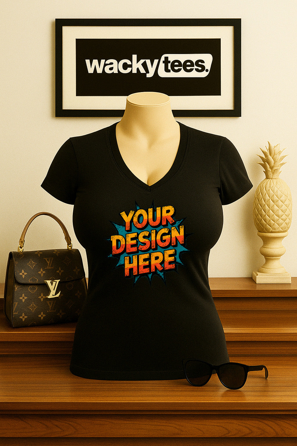 Your Custom Design - Logo - Portrait - Text - Artwork Digitally Printed Premium Graphic Tee Shirt